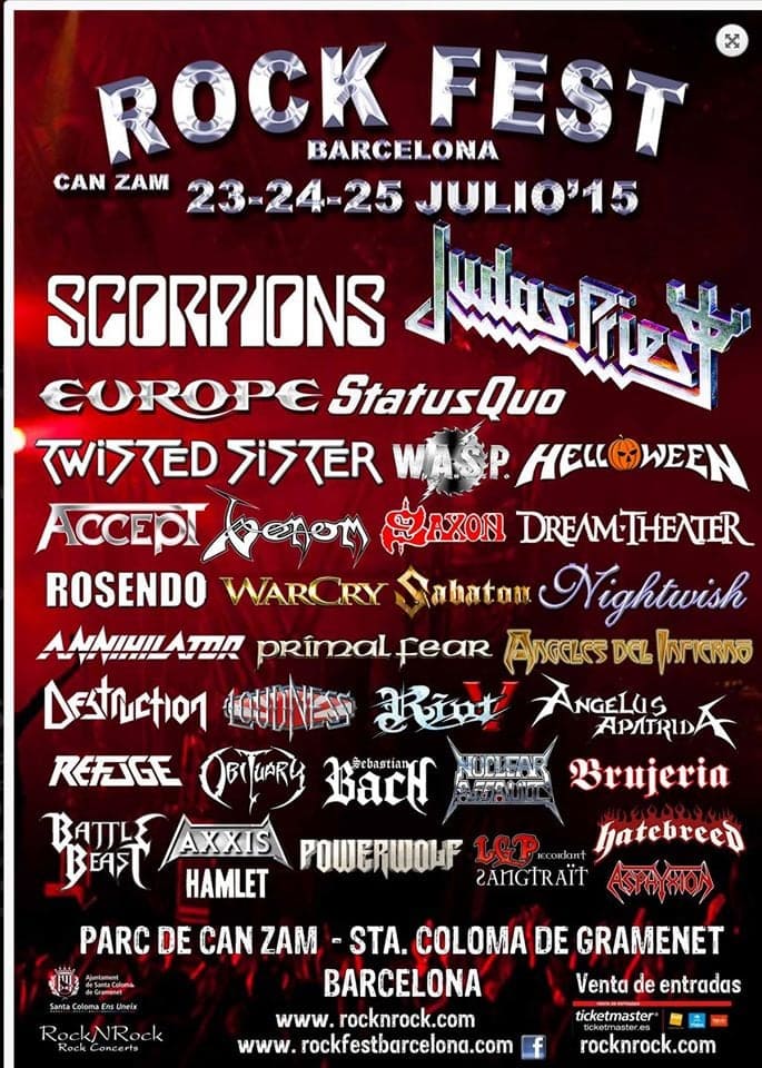 Los menores de 10 años tendrán entrada gratuita al Rock Fest Barcelona