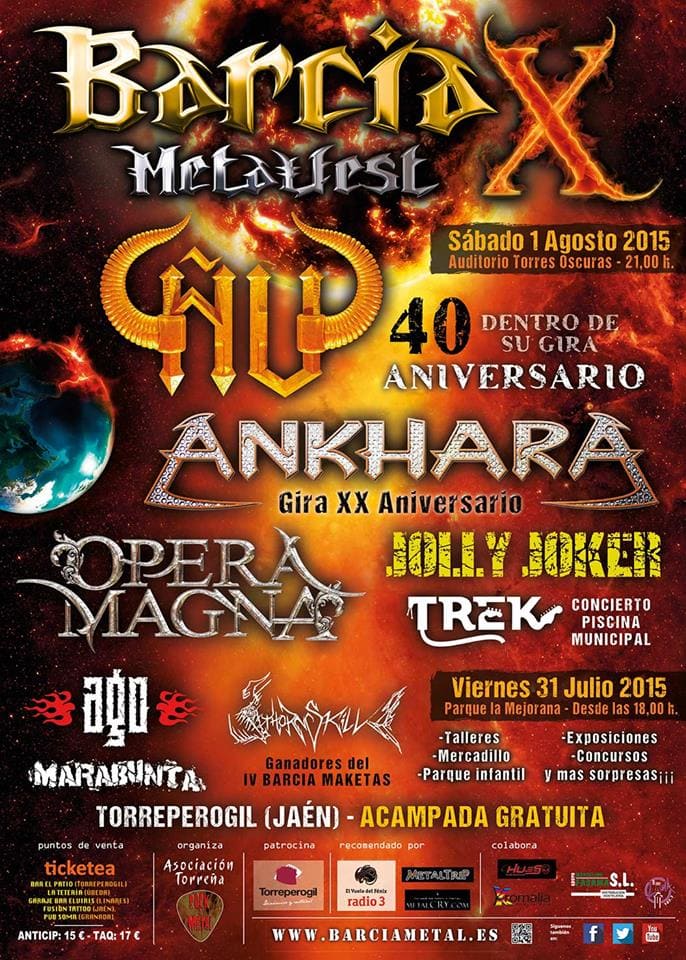 El Barcia Metalfest cierra el cartel de su décima edición