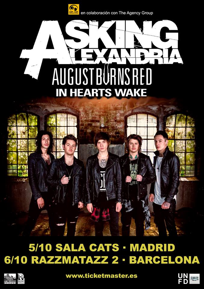 Cambios en la gira española de Asking Alexandria