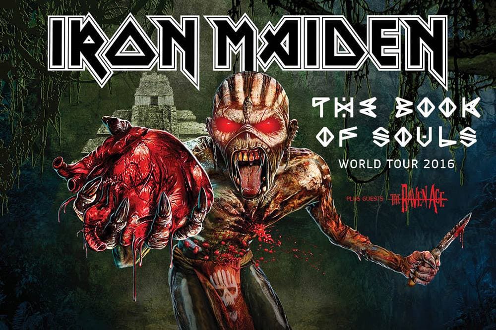 Los carteles de los conciertos de Iron Maiden en Lituania son censurados porque "pueden asustar a los niños"