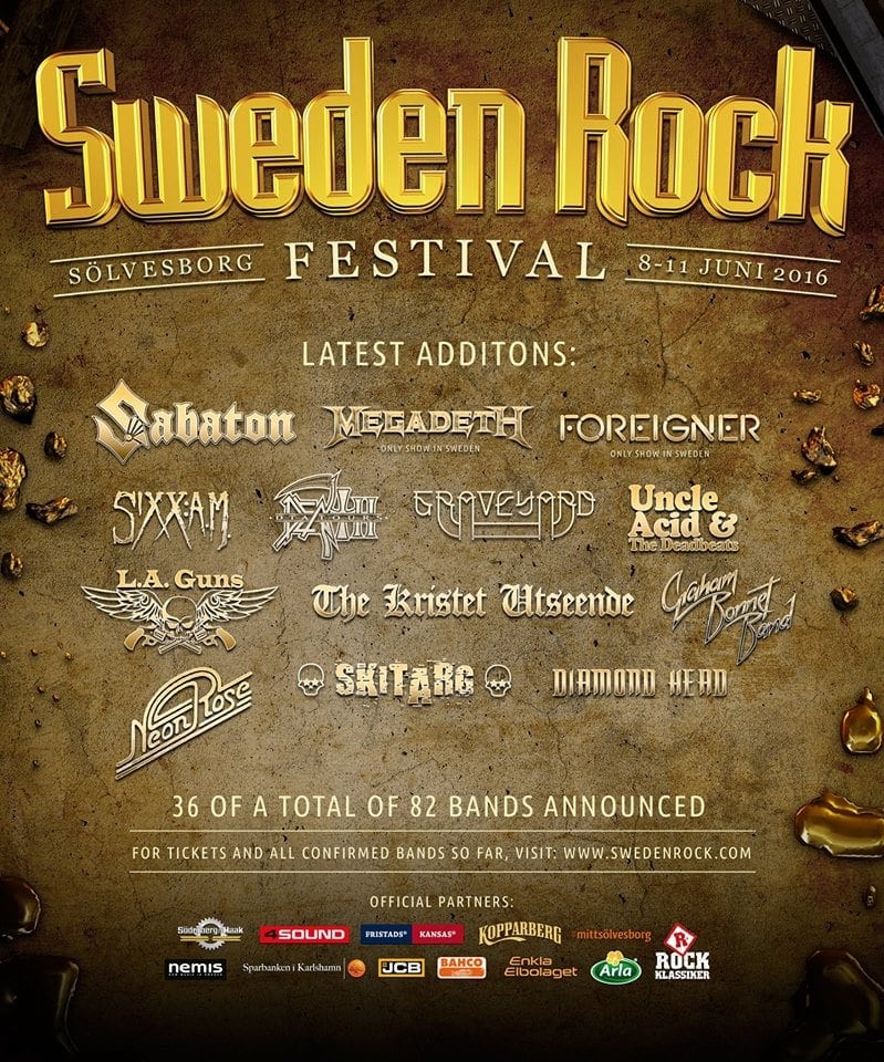 El Sweden Rock Festival confirma 13 nuevas bandas