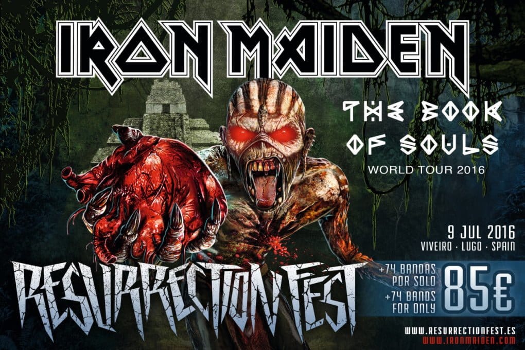 ¡Iron Maiden también estarán en el Resurrection Fest 2016!