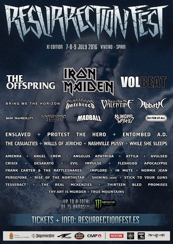 Resurrection Fest pone mañana a la venta un número de entradas limitadas, para la jornada coronada por Iron Maiden