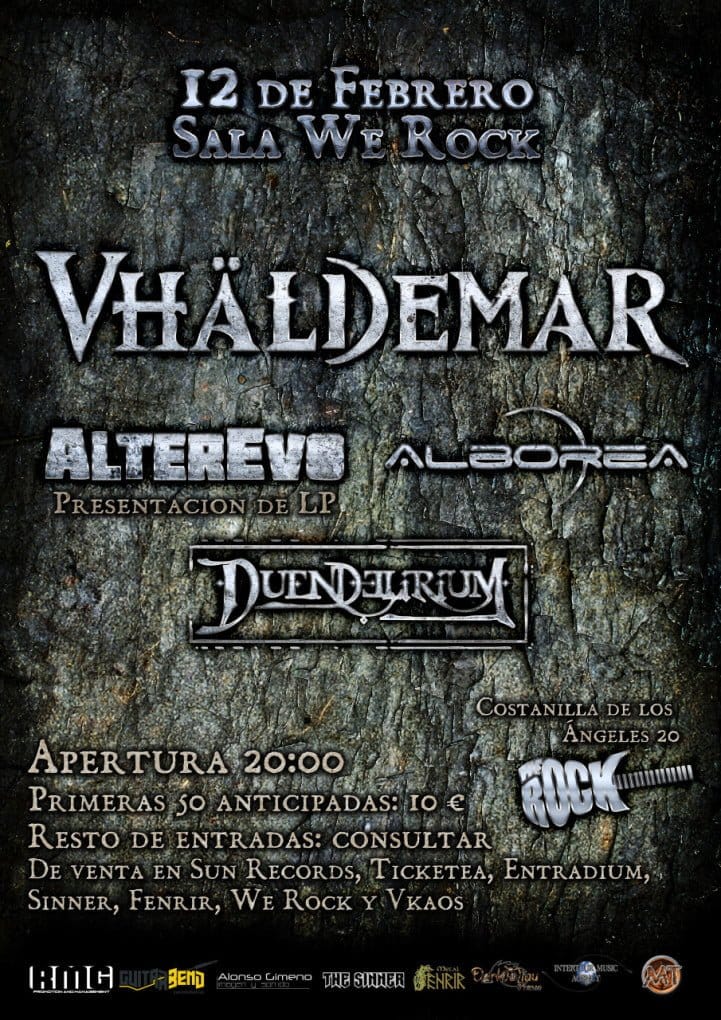 ¡Importante concierto de Vhäldemar en Madrid!