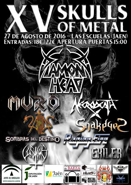 Los míticos Diamond Head coronan el cartel del XV Skulls Of Metal