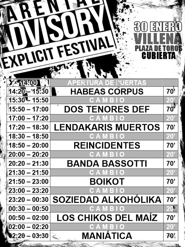 horarios