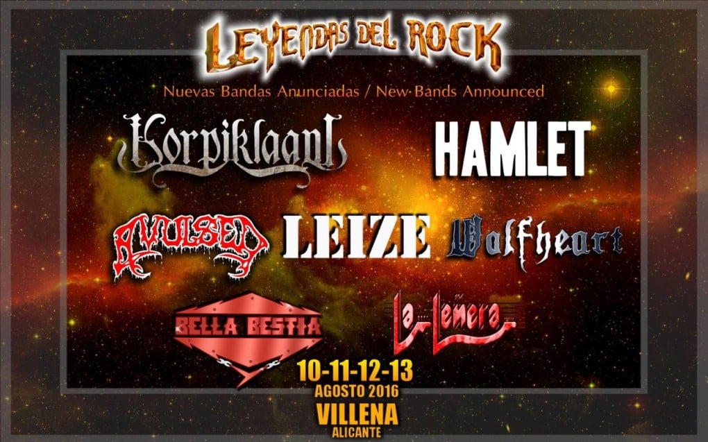 Leyendas del Rock suma nuevas bandas a su cartel