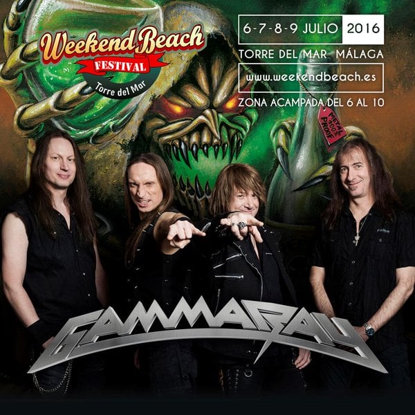 Gamma Ray y Skunk D.F. entre las nuevas confirmaciones del Weekend Beach Festival