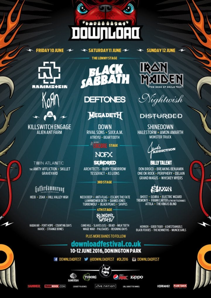 El festival británico Download anuncia más bandas y rendirá homenaje a Lemmy Kilmister