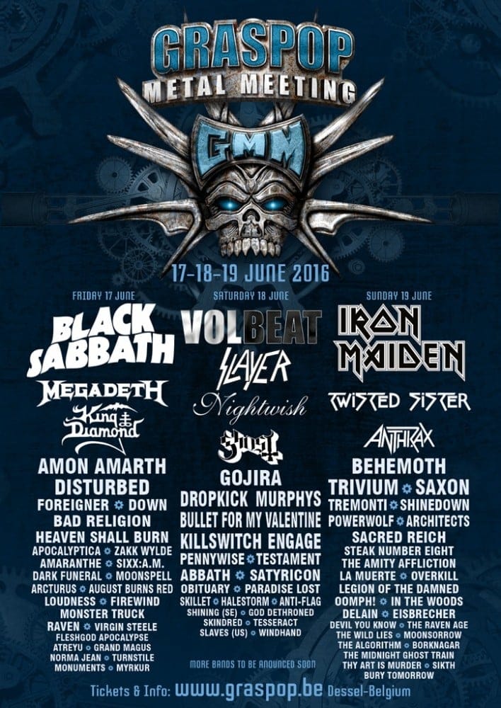 10 nuevos nombres para el Graspop Metal Meeting 2016