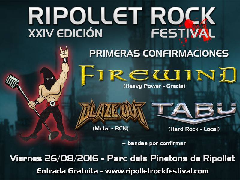 Ripollet Rock Festival 2016 cierra su cartel