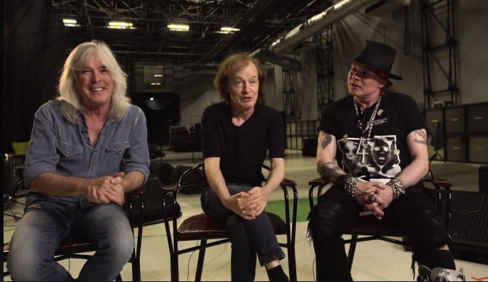 Primeras imágenes de Axl Rose y AC/DC juntos