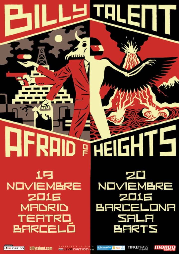 Billy Talent actuará en nuestro país a mediados de noviembre