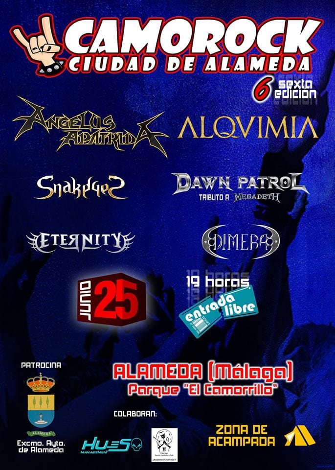 Angelus Apatrida y Alquimia encabezan la próxima edición del Camorock