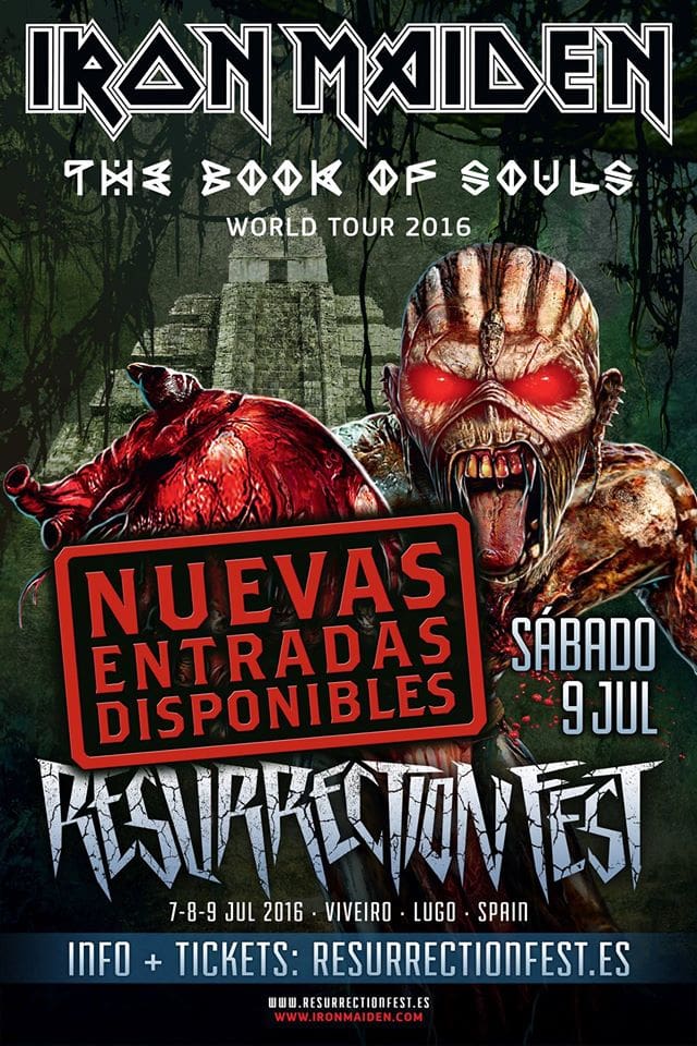 Más entradas a la venta para la jornada de Iron Maiden en el Resurrection Fest