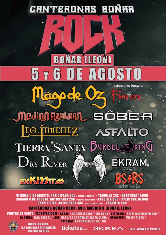 Mägo de Oz se suman al Canteronas Boñar Rock tocando íntegramente "Finisterra"