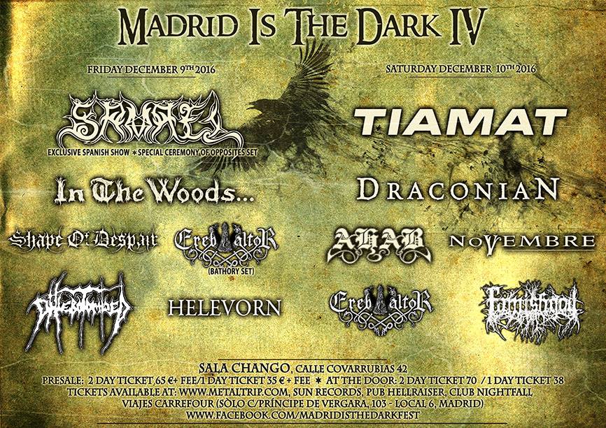 Madrid Is The Dark cierra el cartel de su próxima y cuarta edición