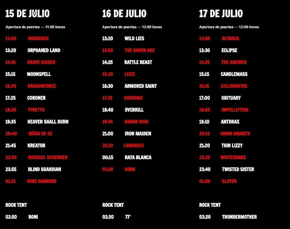 horarios