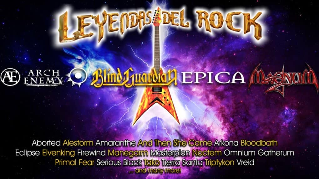 Nuevas y legendarias bandas al Leyendas del Rock 2017