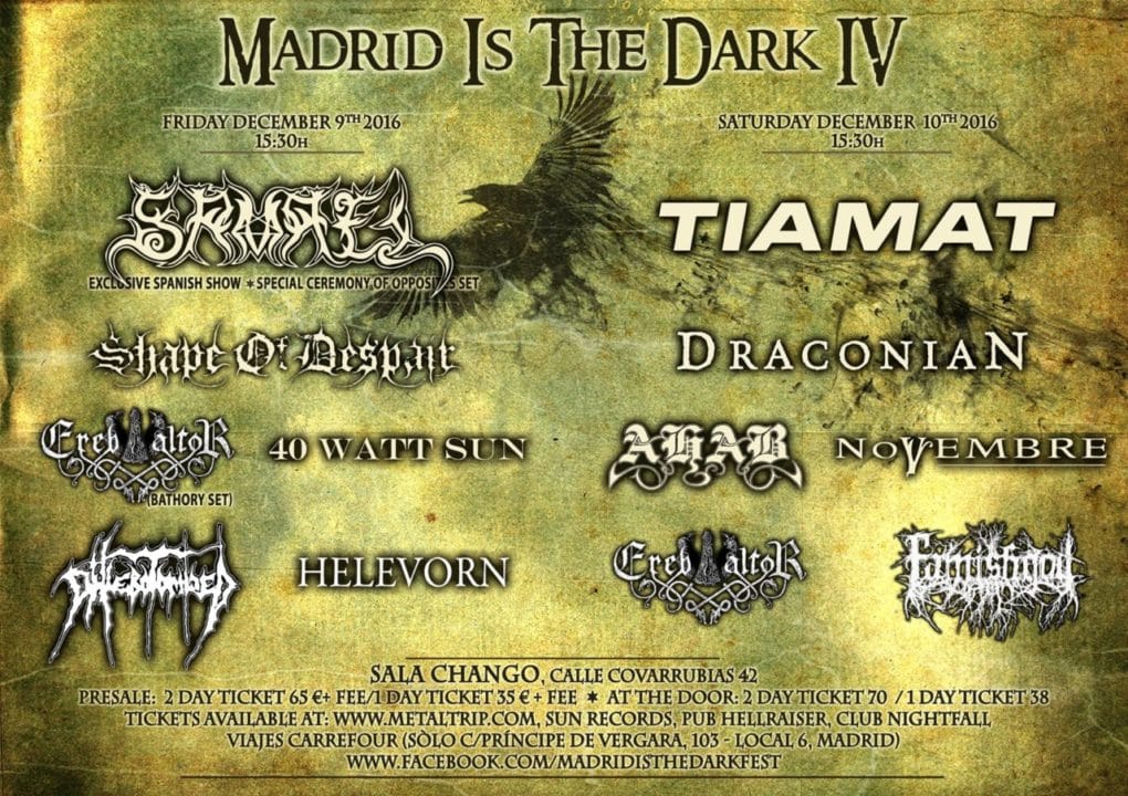 Cambios en el Madrid Is The Dark IV y horarios de las actuaciones