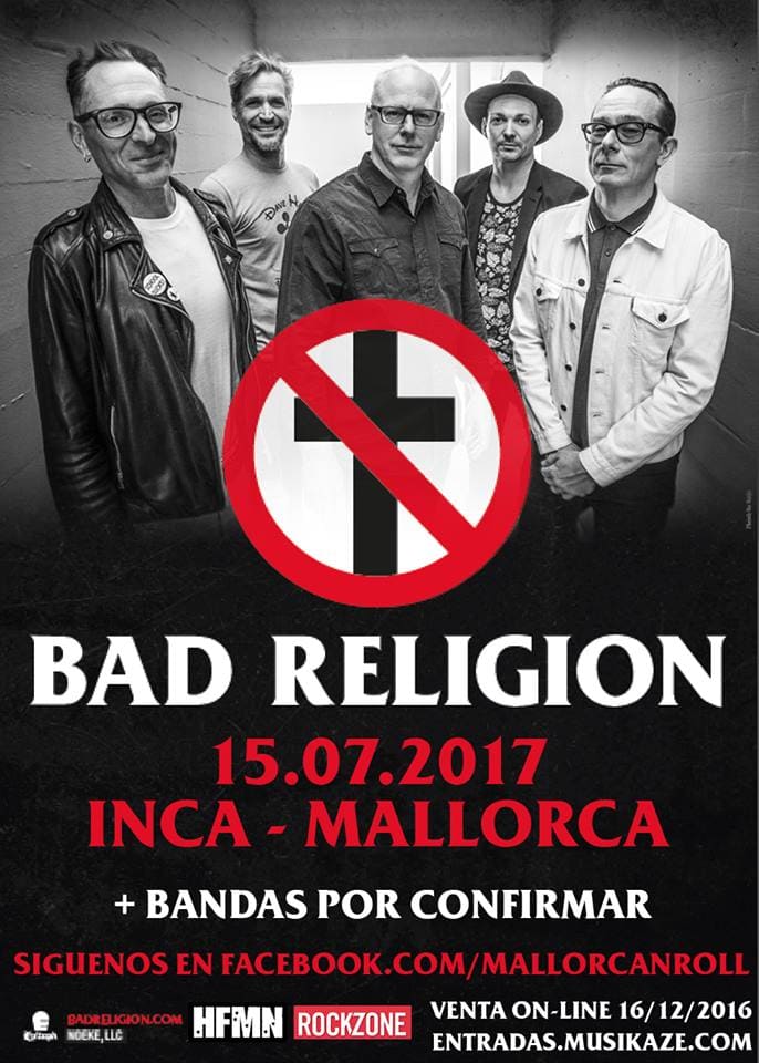 Bad Religion encabezarán el nuevo festival Mallorca 'N' Roll