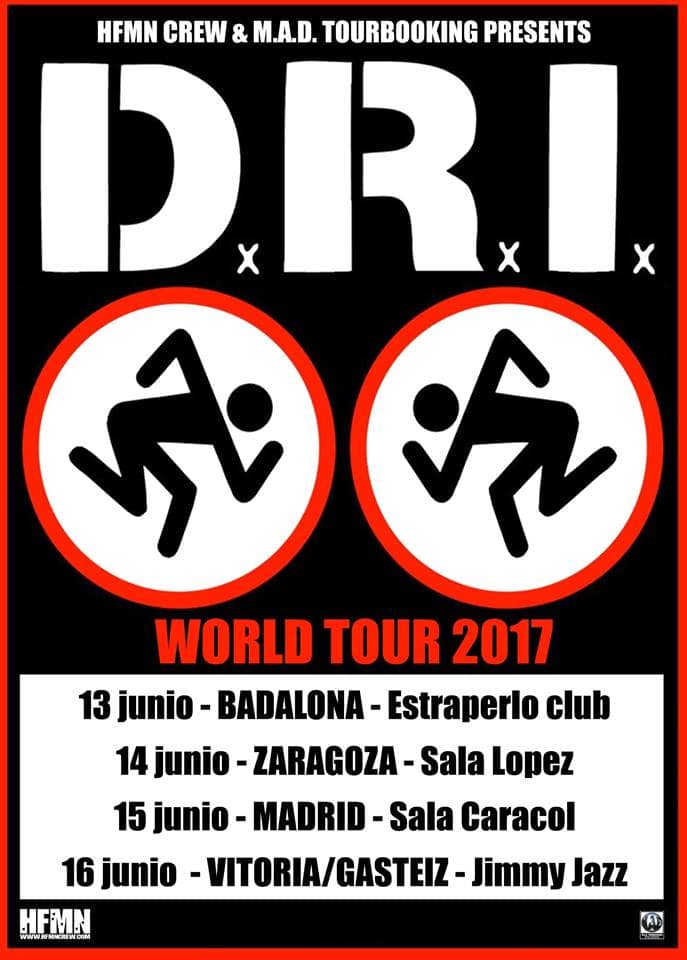 Dirty Rotten Imbeciles (D.R.I.) confirman gira española para junio