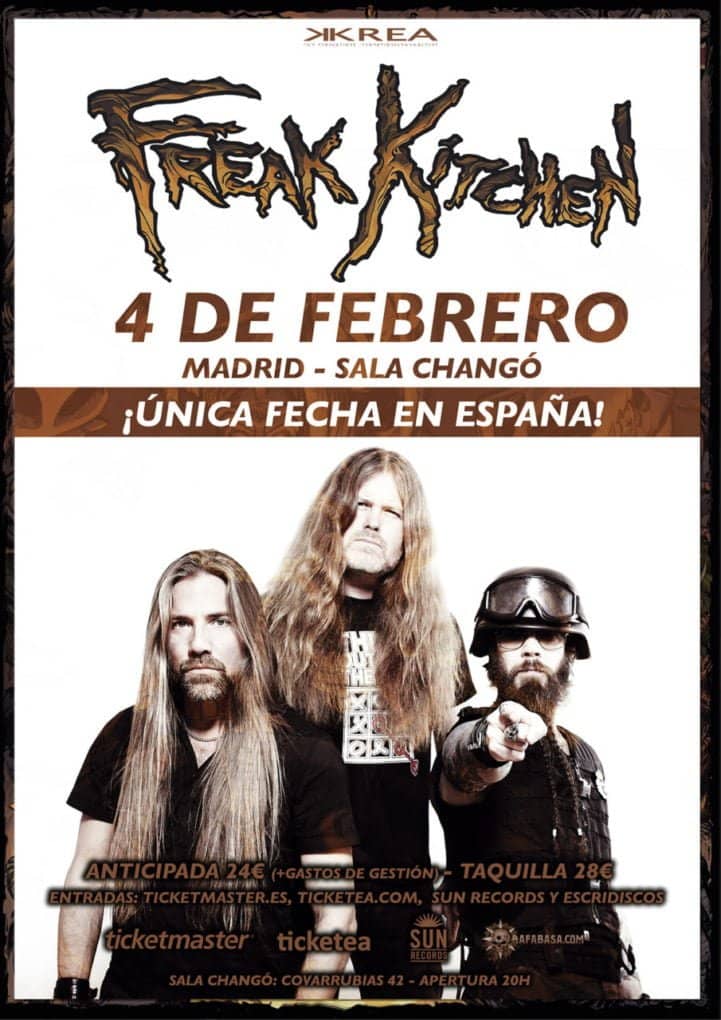 Fecha única de Freak Kitchen en nuestro país