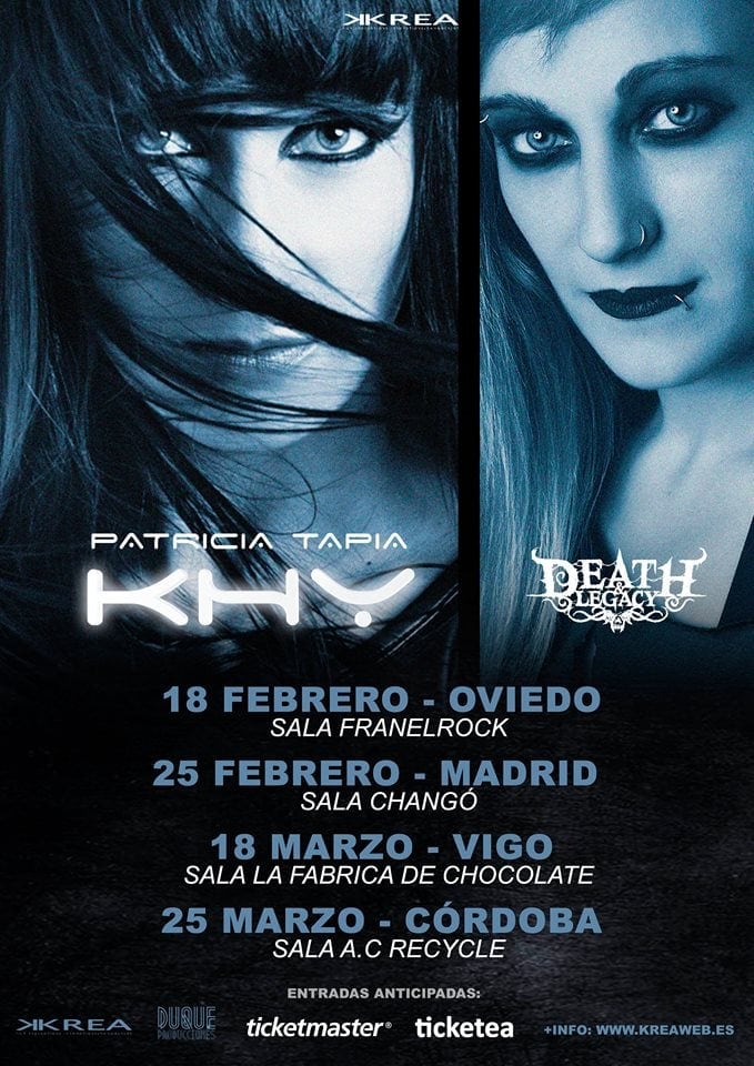 Gira de Patricia Tapia Khy y Death & Legacy en primavera