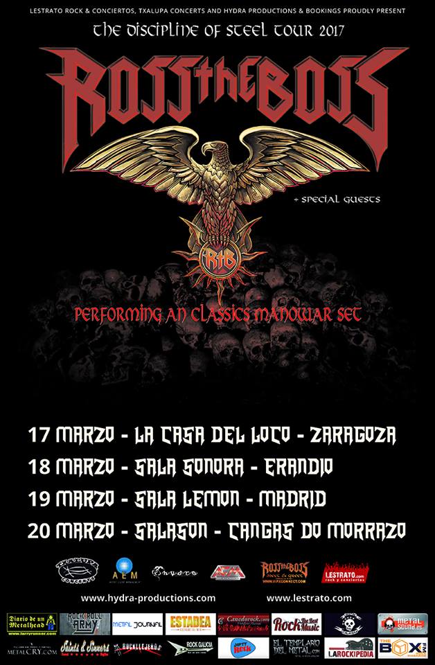 Ross The Boss, el guitarrista original de Manowar, anuncia gira en España