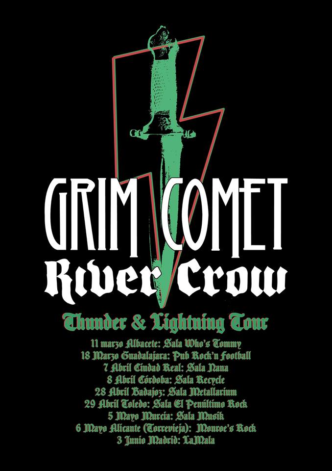 Grim Comet girarán por España junto a River Crow