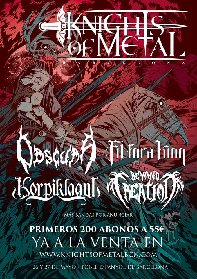 Primeras confirmaciones para el Knights Of Metal Festival de Barcelona