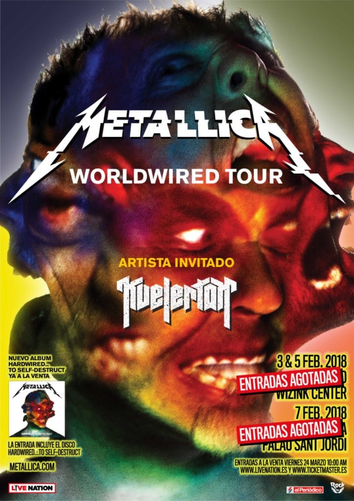 Totalmente agotadas las entradas de Metallica en España