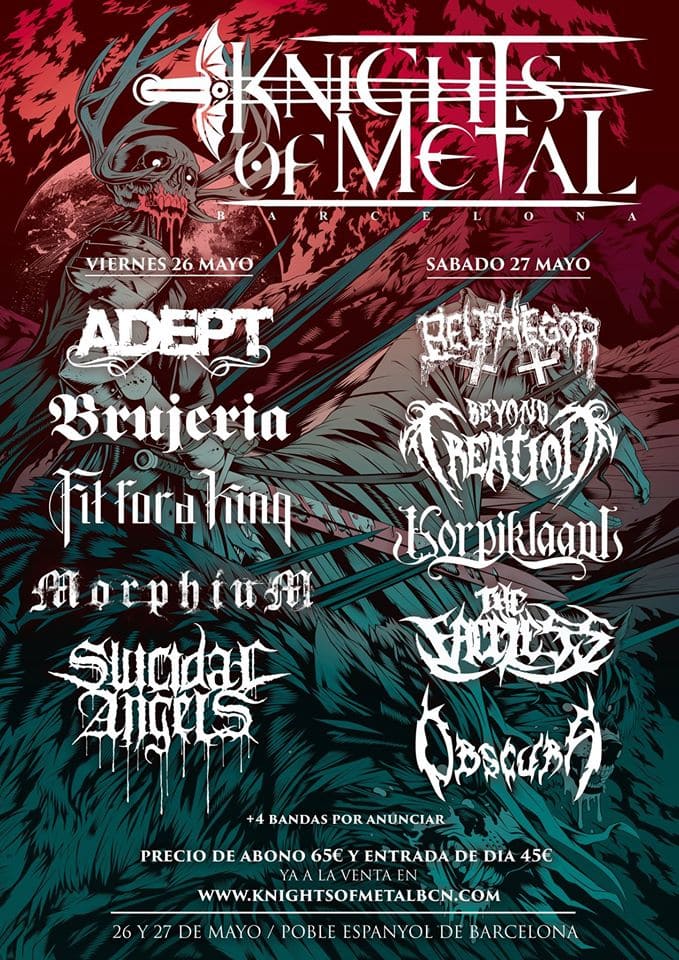 Seis nuevas confirmaciones para el Knights Of Metal Festival de Barcelona