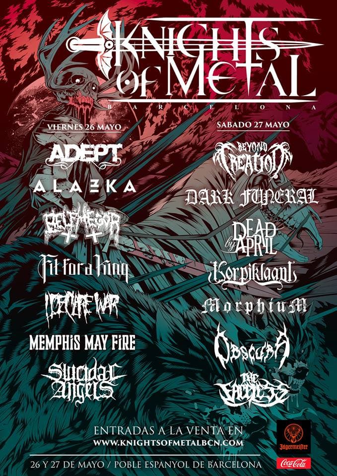 La primera edición del Knights of Metal cierra su cartel