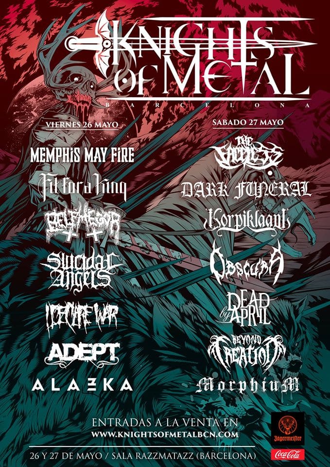 El festival Knights of Metal anuncia los horarios de las actuaciones y el cambio de ubicación de su primera edición