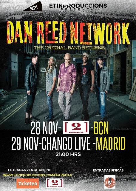 ¡Dan Reed Network regresan a los escenarios! Estarán de gira en nuestro país en noviembre