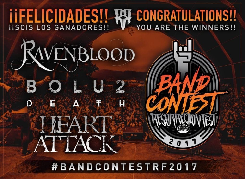 Bandas ganadoras del Band Contest del Resurrection Fest