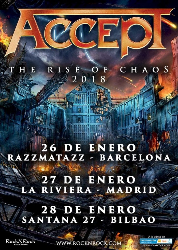 Accept vuelven a España en enero