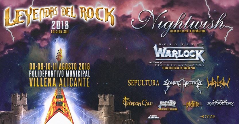 A la venta los abonos de la XIII edición de Leyendas del Rock