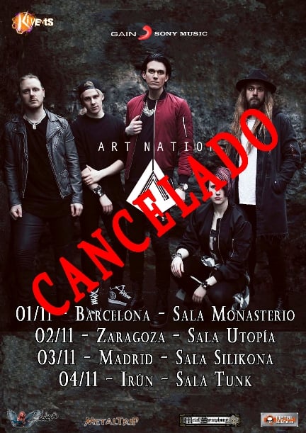 Se cancela el tour español de Art Nation