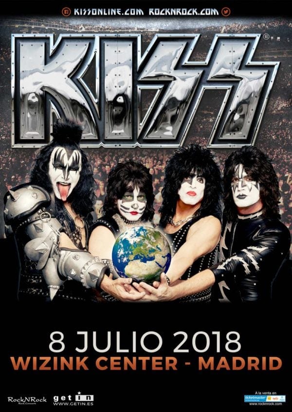 Kiss también actuará en Madrid y en Andalucía