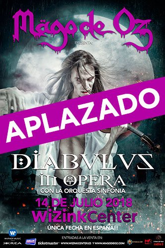 Mägo de Oz aplazan de forma indefinida su show "Diabulus In Opera" en Madrid