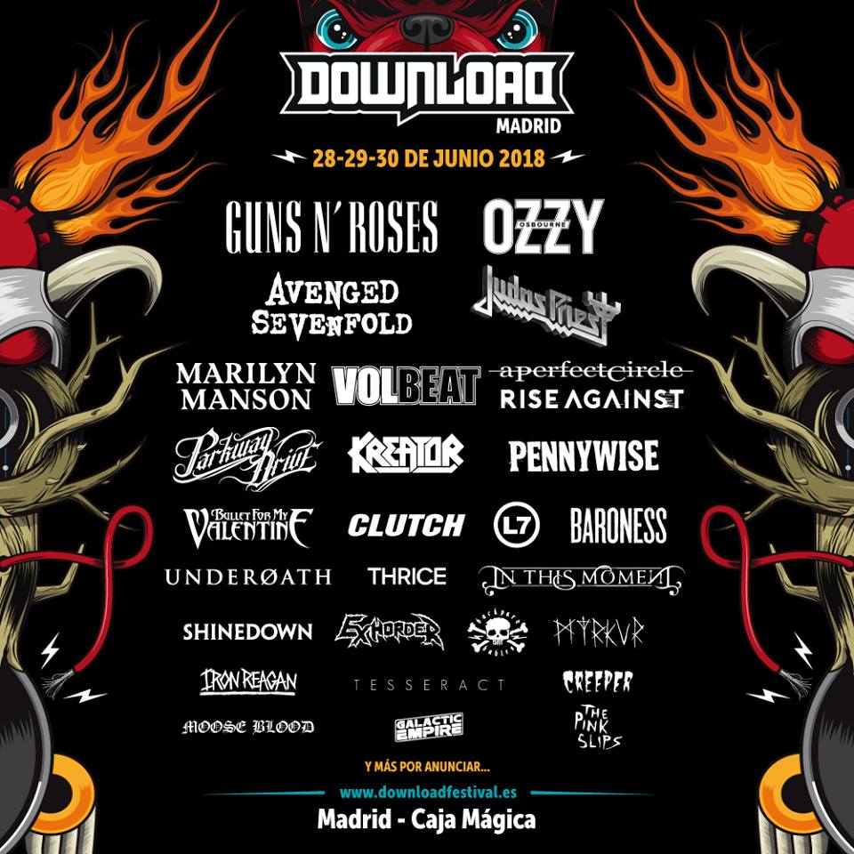 ¡Nueva confirmación para el Download Festival Madrid! ¡Y cartel por días!