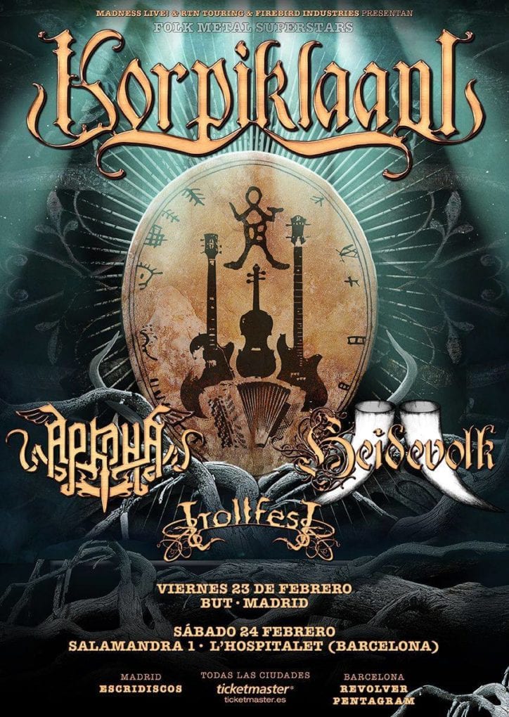 Ganadores de las entradas de Korpiklaani y Arkona