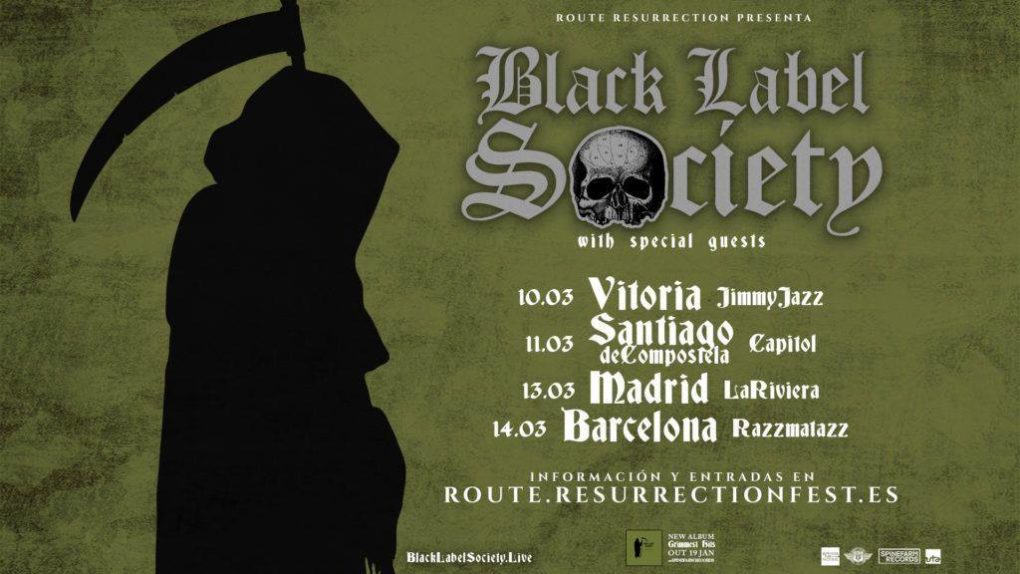 Ganadores de las entradas de Black Label Society