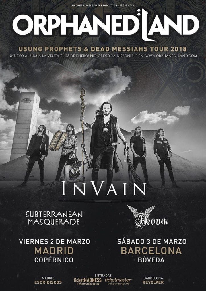 Ganadores de las entradas de Orphaned Land