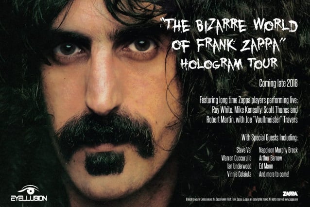 Han cantado línea, y seguimos para bingo: Gira de holograma de Frank Zappa en camino