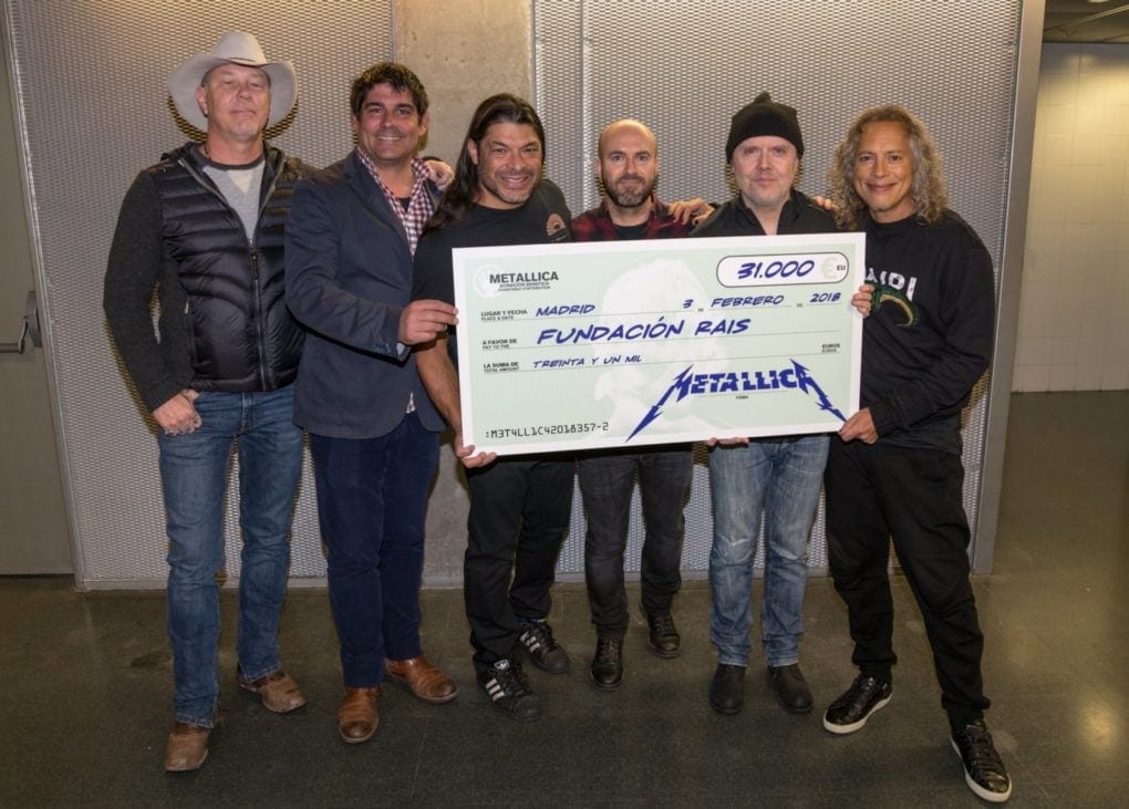 Metallica en Madrid: Importante donación y versión de ... ¡Barón Rojo!