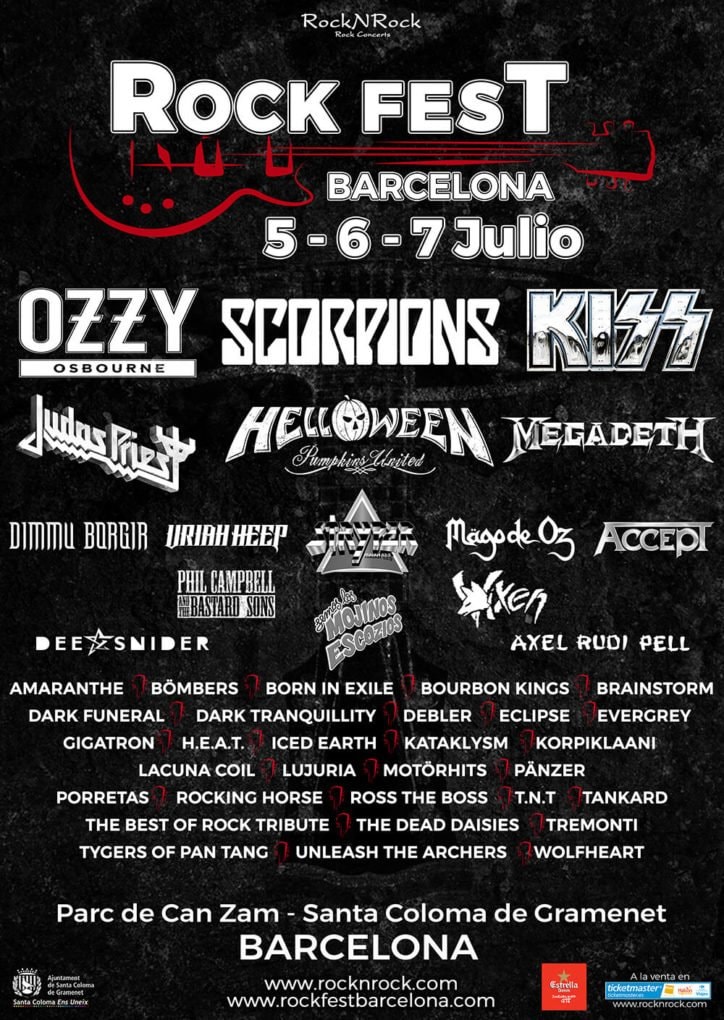 Cinco nuevas bandas y cierre de cartel en Rock Fest Barcelona