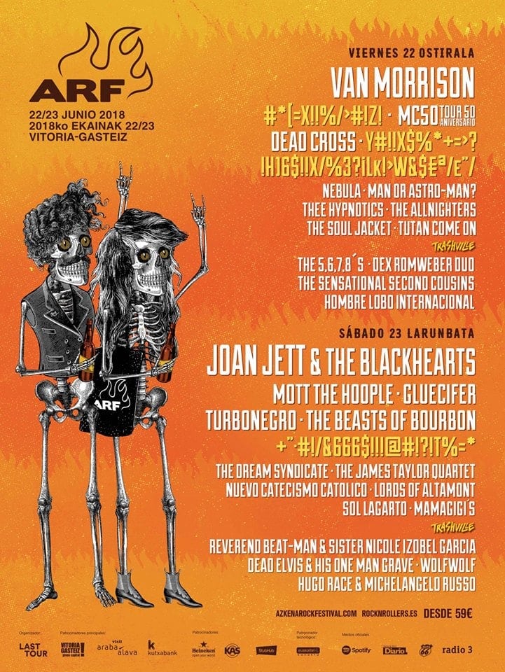 El Azkena Rock Festival presenta su cartel por días